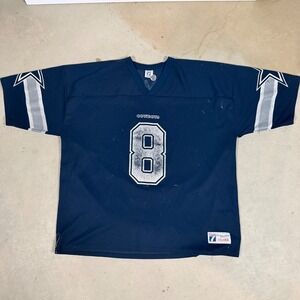 Vintage 90's Dallas Cowboys NFL Football Jersey Aikman Number 8 XX Large Logo 7